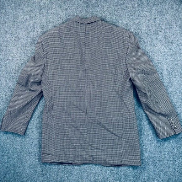 Polo Ralph Lauren Mens 41R Black Brown Houndstooth Blazer Sport Coat Jacket - Picture 3 of 14